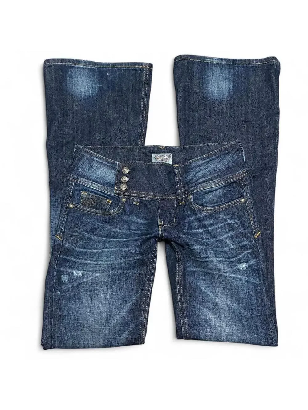 Express Rebork Low Rise Flare Jeans y2k